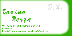 dorina merza business card